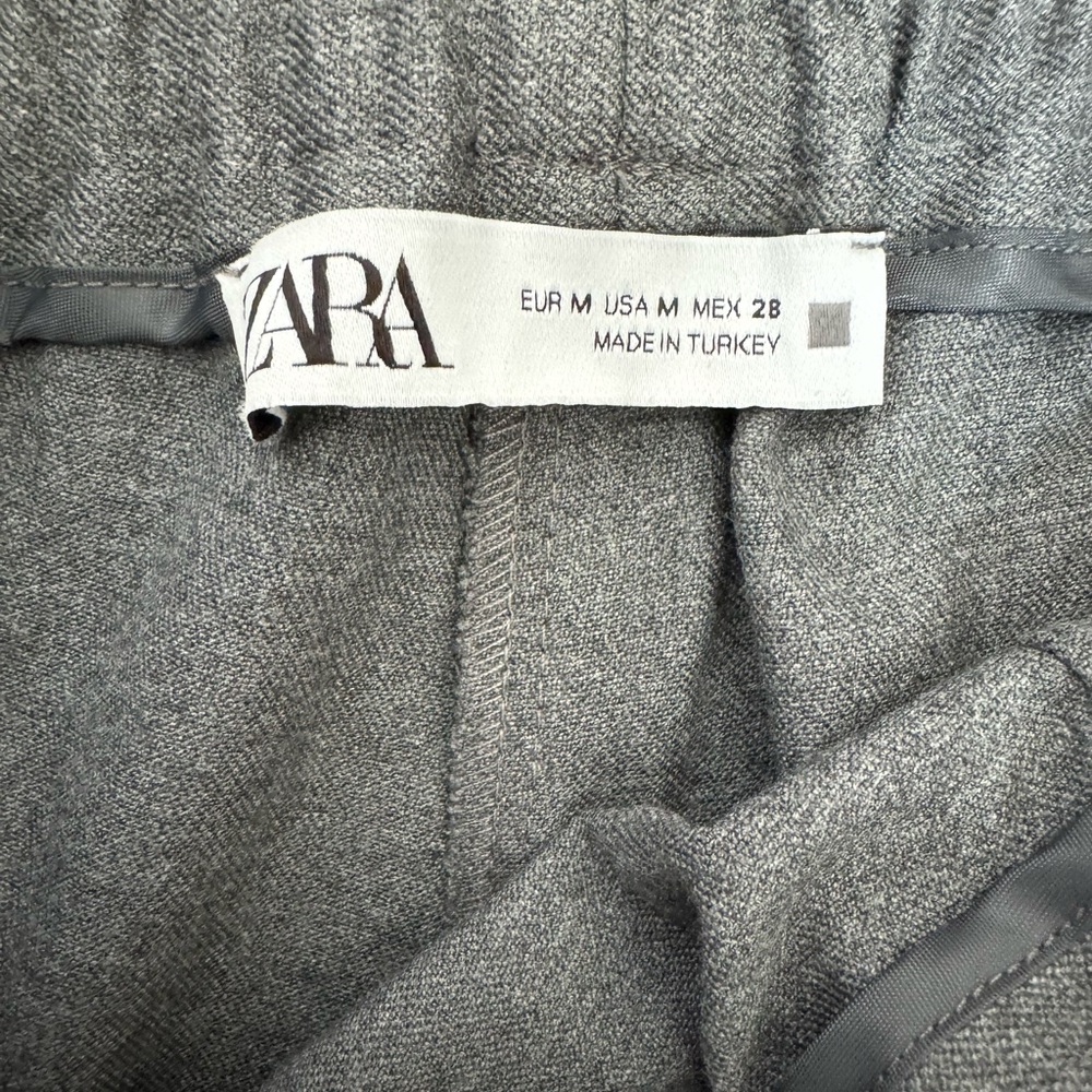 Zara Gray Wide-Leg Pants - Picture 4 of 4